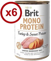 Фото Brit Mono Protein Turkey & Sweet Potato 6x400 г