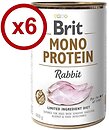 Фото Brit Mono Protein Rabbit 6x400 г