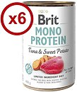 Фото Brit Mono Protein Tuna & Sweet Potato 6x400 г