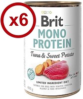 Фото Brit Mono Protein Tuna & Sweet Potato 6x400 г