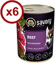 Фото Savory Dog Gourmand Beef 6x400 г (30433)