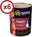 Фото Savory Dog Gourmand Turkey 6x400 г (30518)
