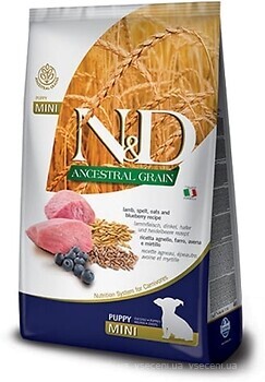 Фото Farmina N&D Low Grain Puppy Mini Lamb and Blueberry 2.5 кг