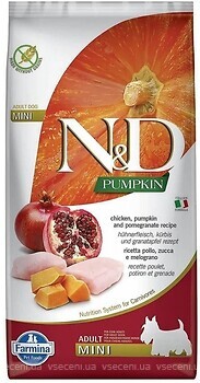 Фото Farmina N&D Adult Mini Pumpkin Chicken and Pomegranate 2.5 кг