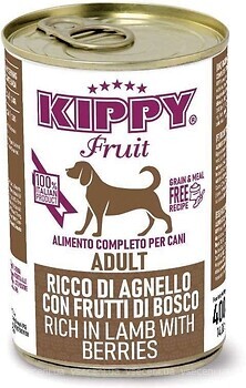 Фото Kippy Adult Dog Fruit Lamb and Berries Growing 400 г (8015912511591)