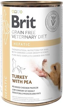 Фото Brit Grain Free Veterinary Diet Hepatic Turkey & Pea 6x400 г