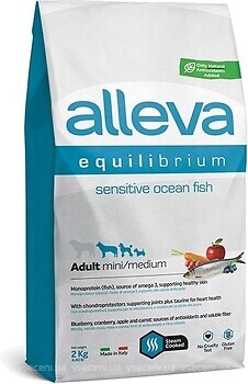 Фото Alleva Equilibrium Sensitive Adult Mini/Medium Ocean Fish 2 кг