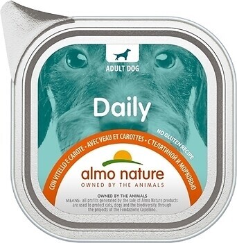 Фото Almo Nature Daily Dog Adult Veal and Carrots 100 г