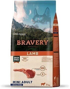 Фото Bravery Lamb Adult Mini с ягненком 7 кг