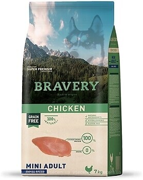 Фото Bravery Chicken Mini Adult з куркою 2 кг