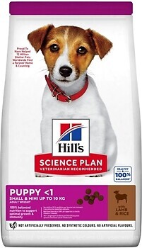 Фото Hill's Science Plan Small & Mini Puppy Lamb & Rice 1.5 кг