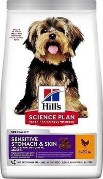 Фото Hill's Science Plan Sensitive Stomach & Skin Small & Mini Adult Chicken 3 кг