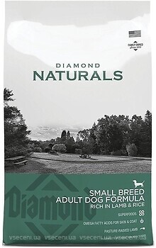 Фото Diamond Naturals Adult Small Breed Lamb & Rice 2 кг