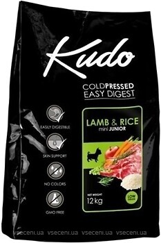 Фото Kudo Mini Junior Lamb & Rice 12 кг