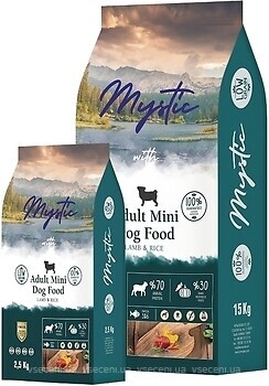 Фото Mystic Adult Mini Lamb & Rice 2.5 кг