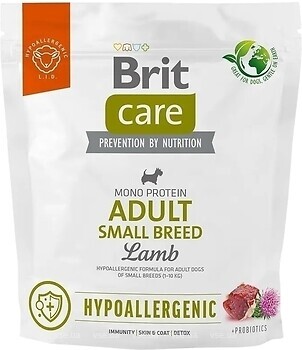 Фото Brit Care Hypoallergenic Adult Small Breed Lamb 1 кг (172649)