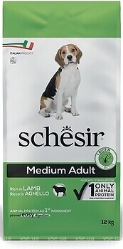 Фото Schesir Сухий корм Medium Adult Lamb 12 кг