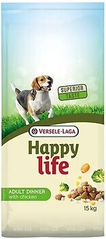 Фото Versele-Laga Сухой корм Happy Life Adult Dinner Chicken 15 кг