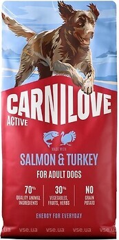 Фото Carnilove Salmon & Turkey Active 12 кг