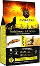 Фото Ambrosia Grain Free Adult Mini Breed Chicken & Fresh Salmon 12 кг