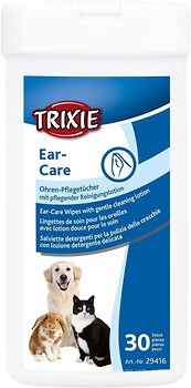 Фото Trixie Вологі серветки Ear Care Wipes 30 шт. (29416)