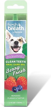Фото TropiClean Гель Fresh Breath Clean Teeth Oral Care Gel Berry Fresh 59 мл