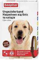 Фото Beaphar Ошейник Flea&Tick Collar коричнево-желтый 65 см (12407)