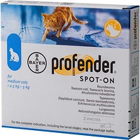 Фото Bayer Краплі Profender Spot-On для котів 2.5-5 кг 1 шт.
