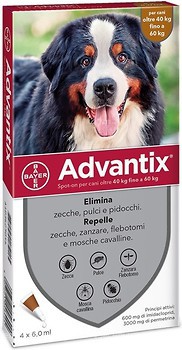 Фото Bayer Краплі Advantix для собак 40-60 кг 4 шт.
