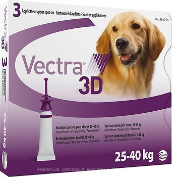 Фото Ceva Краплі Vectra 3D для собак 25-40 кг 1 шт.
