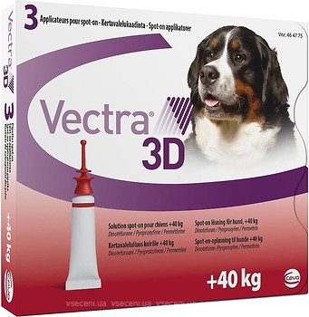 Фото Ceva Краплі Vectra 3D для собак 40-65 кг 3 шт.