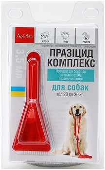 Фото Apicenna (Api-San) Краплі Празіцід для собак 20-30 кг 1 шт.
