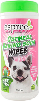 Фото Espree Вологі серветки Oatmeal Baking Soda Wipes 50 шт (e01425)