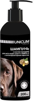 Фото UNICUM Шампунь Premium для собак з маслом макадамії 200 мл (UN-021)