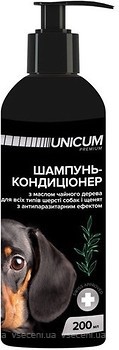 Фото UNICUM Шампунь-кондиціонер Premium для собак з олією чайного дерева 200 мл (UN-020)