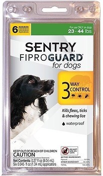 Фото Sentry Краплі FiproGuard для собак 10-20 кг 6 шт.