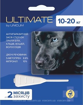 Фото Ultimate Краплі для собак 10-20 кг 1 шт.