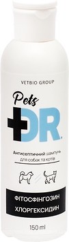 Фото VetBio Шампунь Dr.Pets Антисептичний з фітосфінгозіном і хлоргексидином 150 мл