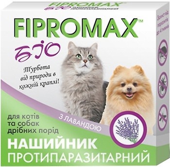 Фото Fipromax Ошейник Био для котов и мелких собак 35 см