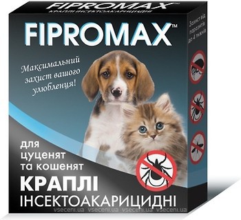 Фото Fipromax Краплі для кошенят і цуценят 1.5-4 кг 2 шт.