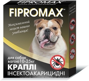 Фото Fipromax Краплі для середніх собак 10-25 кг 2 шт.