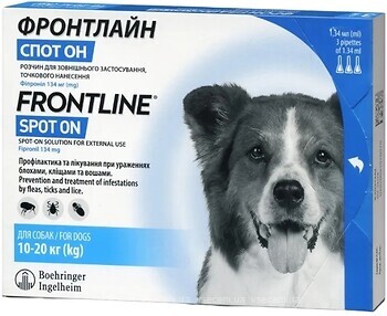 Фото Frontline Капли Boehringer Ingelheim Spot On для собак 10-20 кг 1 шт.