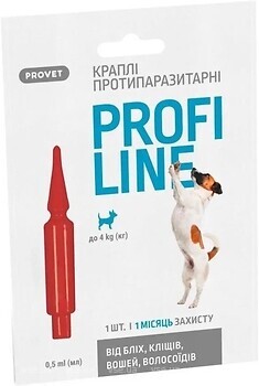 Фото Природа Капли ProVET Profiline для собак до 4 кг 1 шт (PR243109)