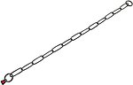 Фото Sprenger Цепочка-удавка однорядная Long Link 69 см / 4 мм черная (51641_069_57)