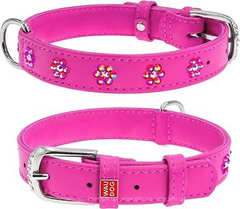 Фото Collar Классический Waudog Glamour 27-36 см / 15 мм розовый (32847)