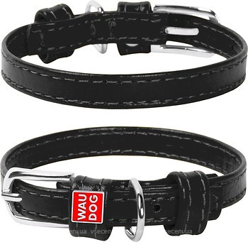 Фото Collar Классический Waudog Glamour 18-21 см / 9 мм черный (32001)