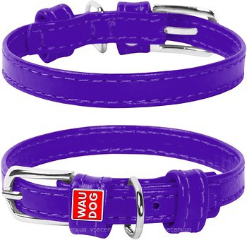 Фото Collar Классический Waudog Glamour 21-29 см / 12 мм фиолетовый (32569)