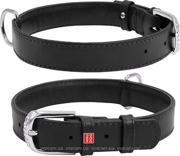 Фото Collar Класичний Waudog Glamour 30-39 см / 20 мм чорний (32931)