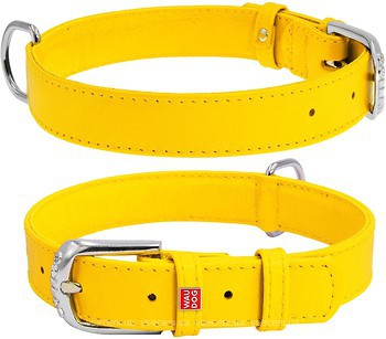 Фото Collar Класичний Waudog Glamour 30-39 см / 20 мм жовтий (32938)