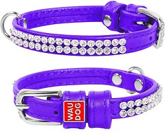 Фото Collar Классический Waudog Glamour 18-21 см / 9 мм фиолетовый (33069)